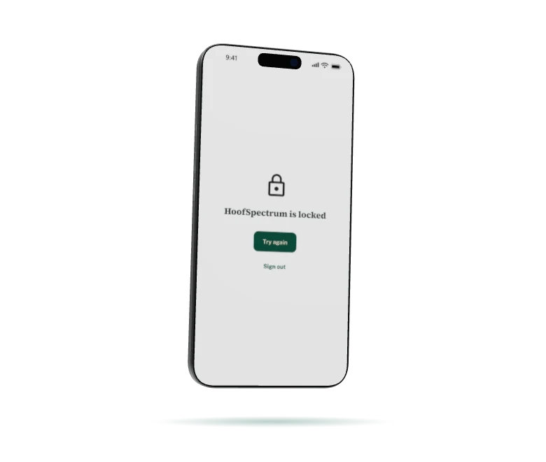 The app locked until you open it again